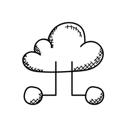 cloud hosting icon