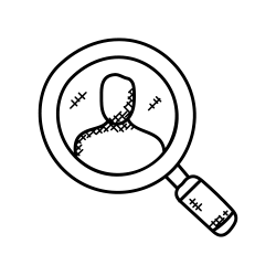 magnify search bring icon
