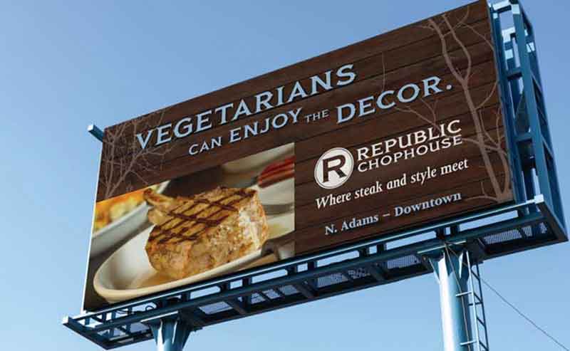 republic chophouse billboard